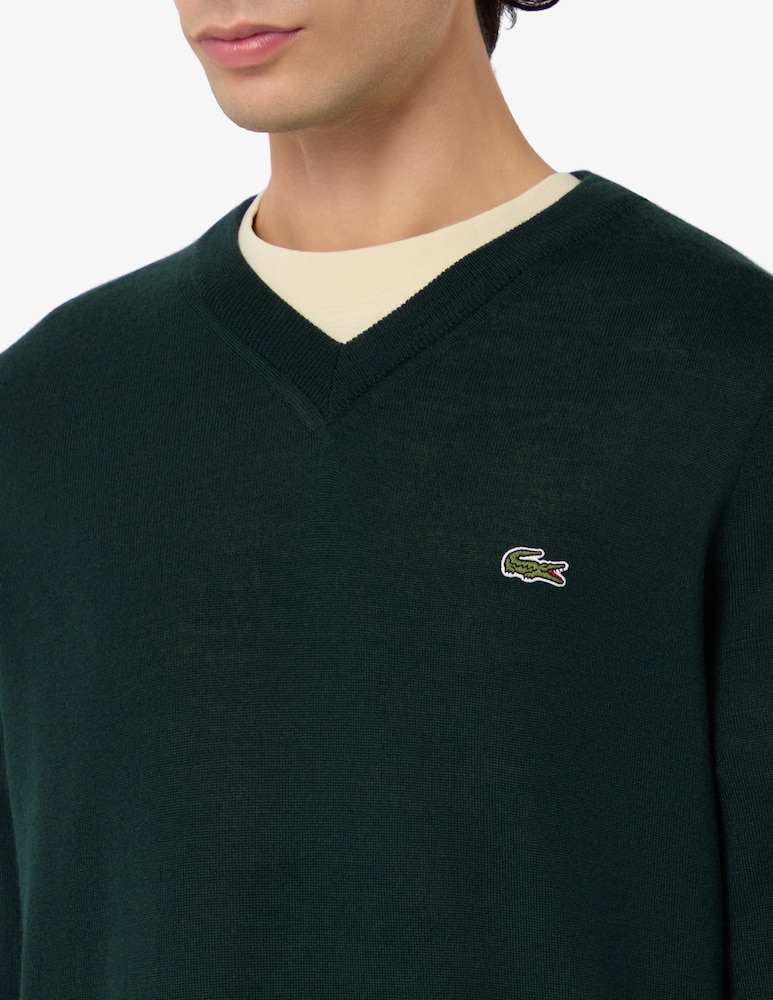 rinascente Lacoste V-neck wool jumper