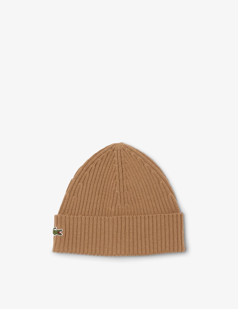 rinascente Lacoste Wool logo beanie
