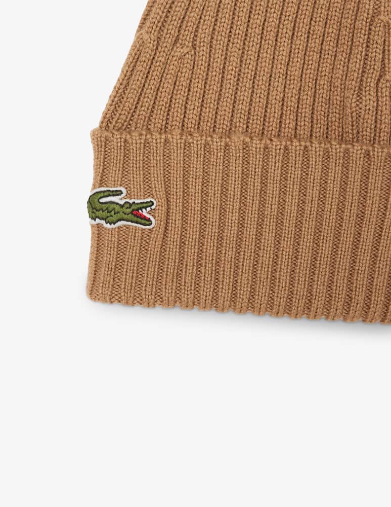 rinascente Lacoste Wool logo beanie