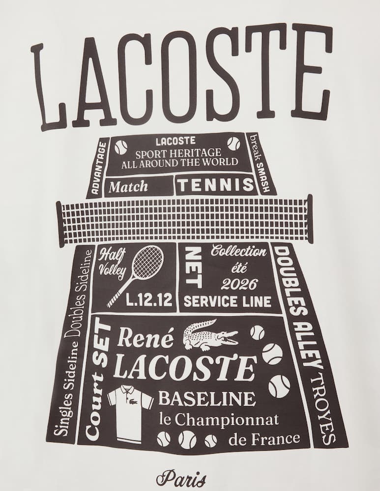rinascente Lacoste Urban logo t-shirt