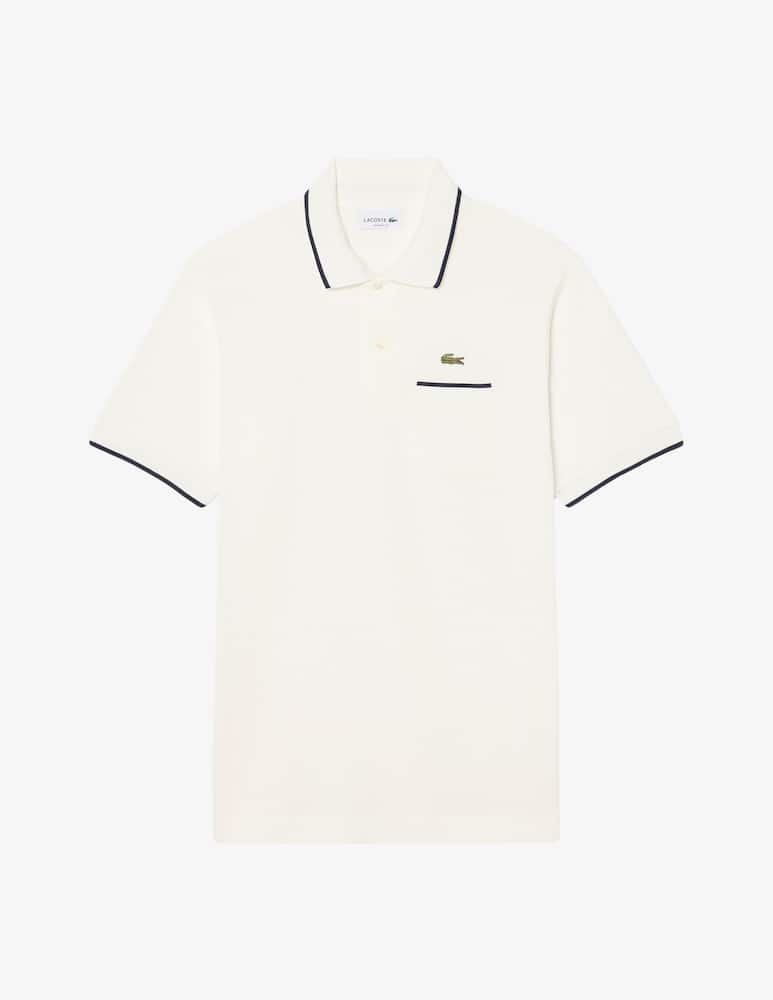 rinascente Lacoste Polo con profili e taschino