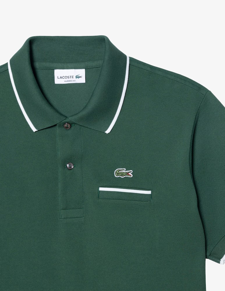 Lacoste Polo con profili e taschino - immagine 2 Lacoste Polo con profili e taschino - immagine 2