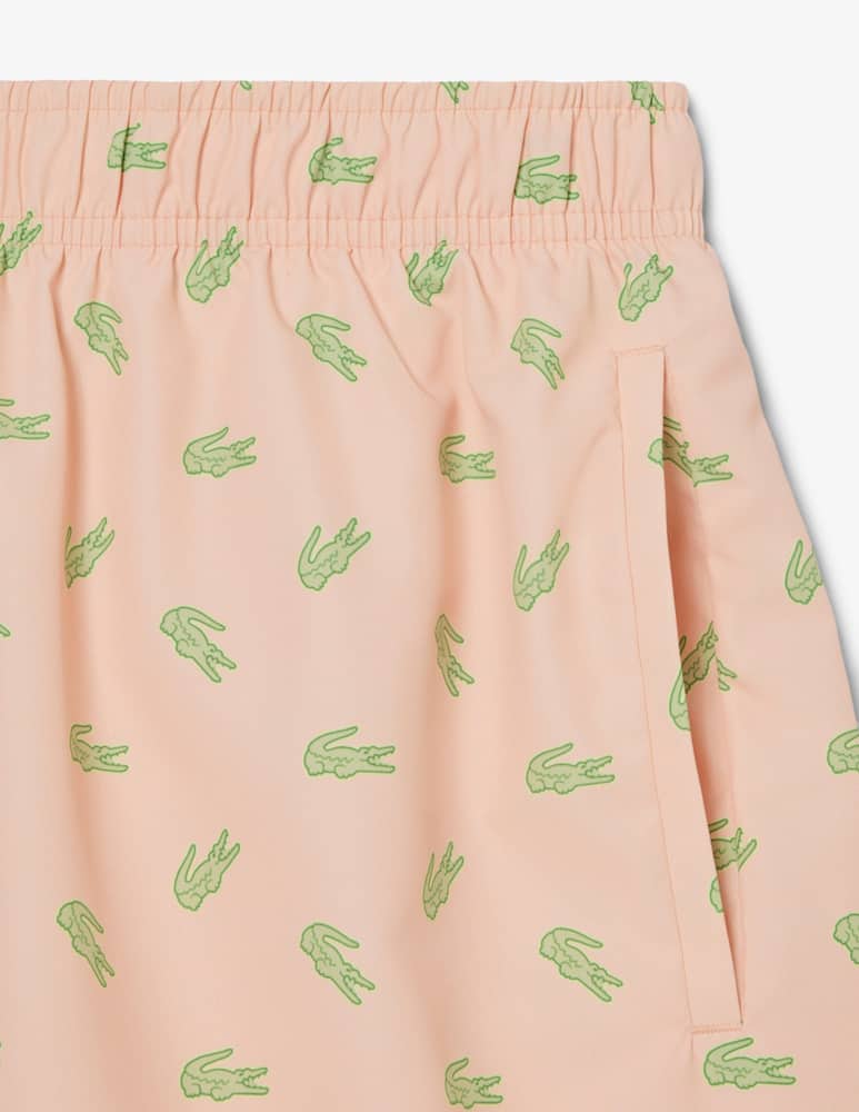 rinascente Lacoste Costume mare con stampa coccodrilli