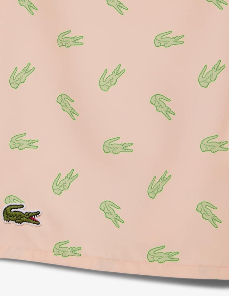 rinascente Lacoste Costume mare con stampa coccodrilli