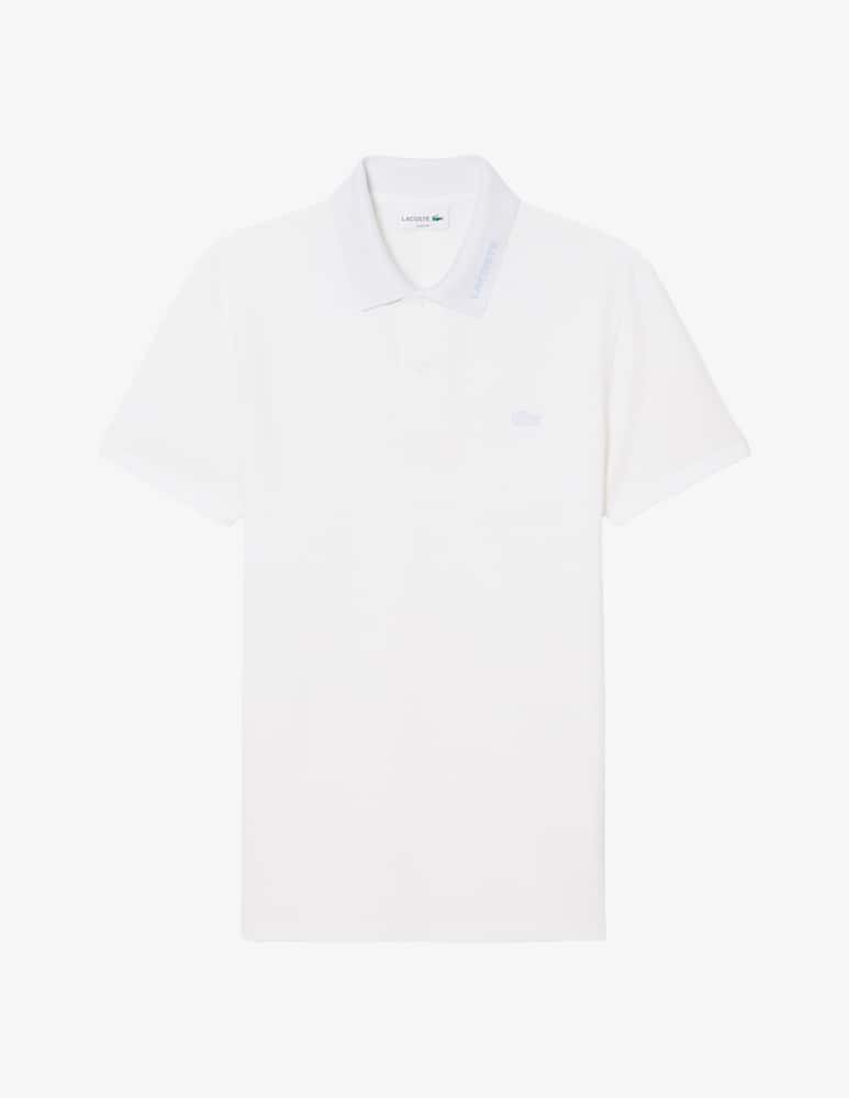 rinascente Lacoste Polo slim fit con scritta collo