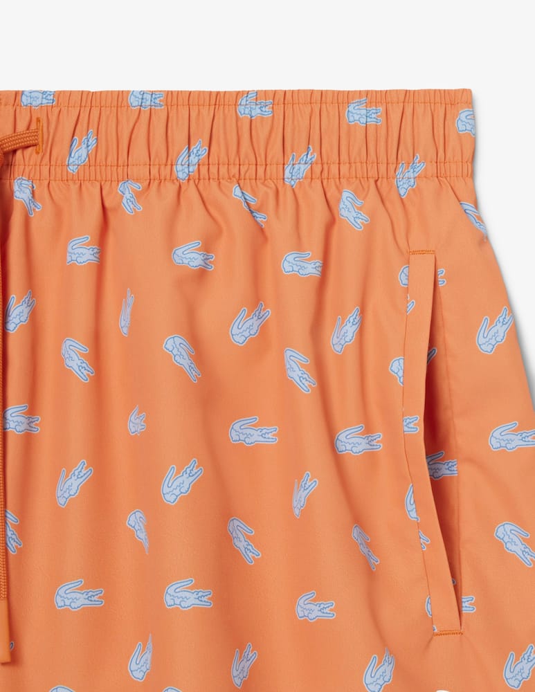 rinascente Lacoste Costume mare con stampa coccodrilli