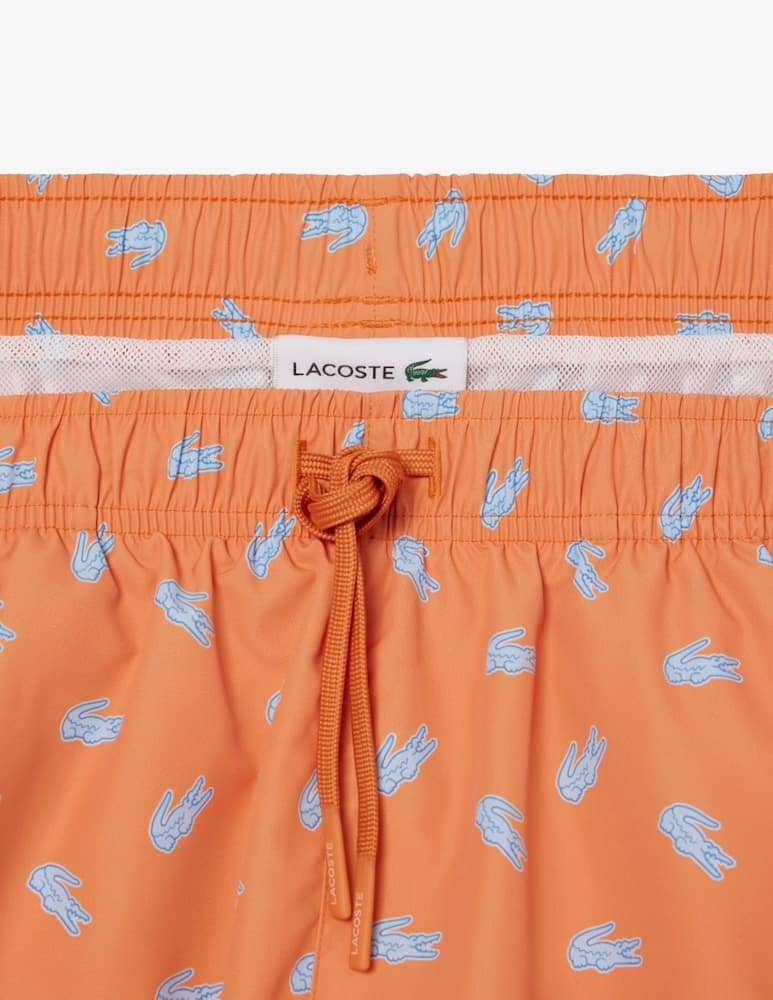 rinascente Lacoste Costume mare con stampa coccodrilli