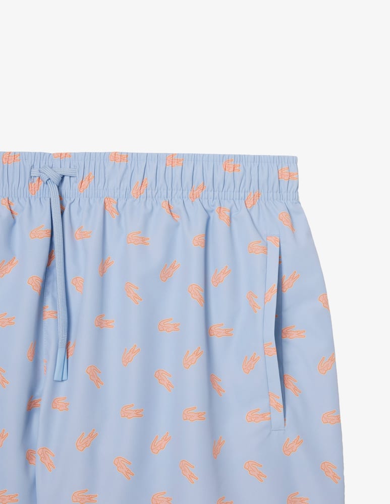 rinascente Lacoste Costume mare con stampa coccodrilli