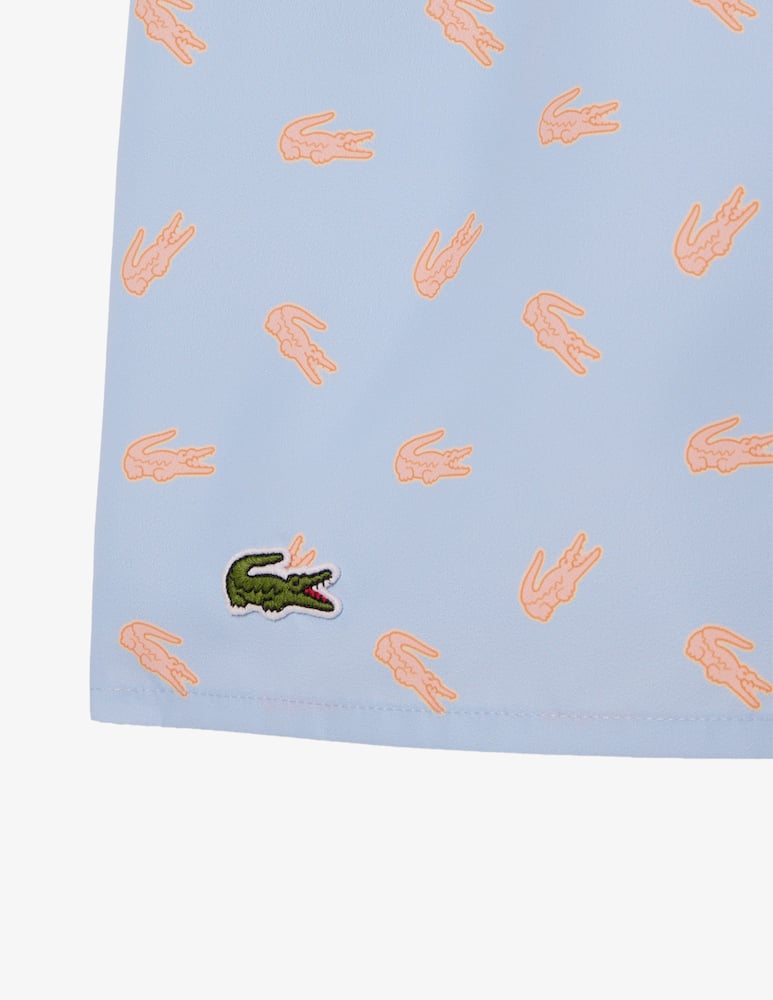 rinascente Lacoste Costume mare con stampa coccodrilli