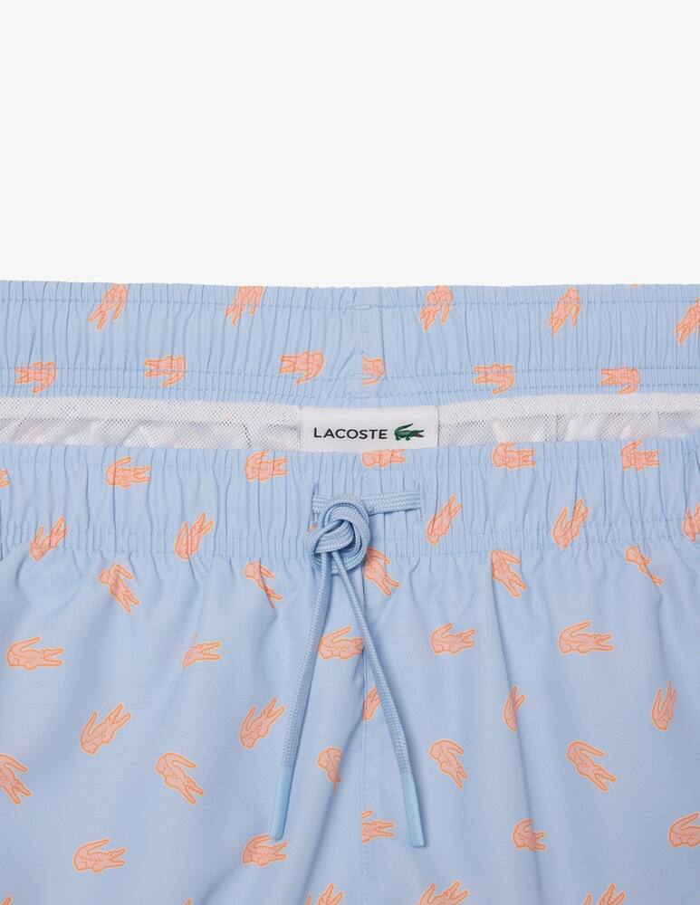 rinascente Lacoste Costume mare con stampa coccodrilli