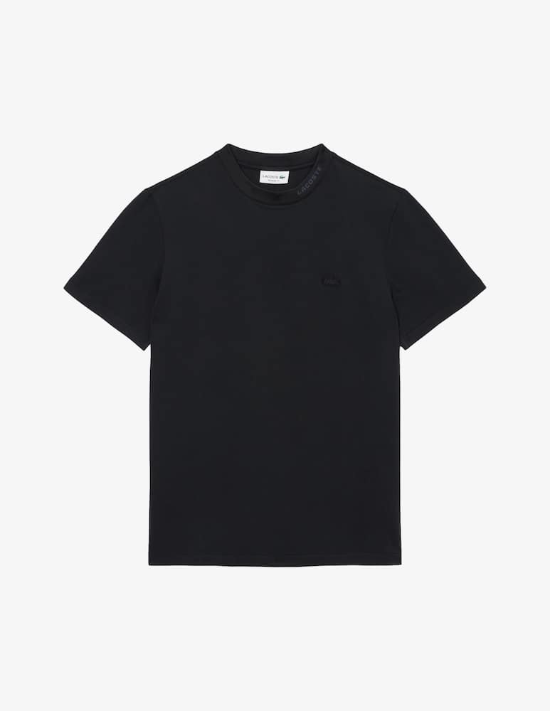 rinascente Lacoste T-shirt piquet con scritta collo