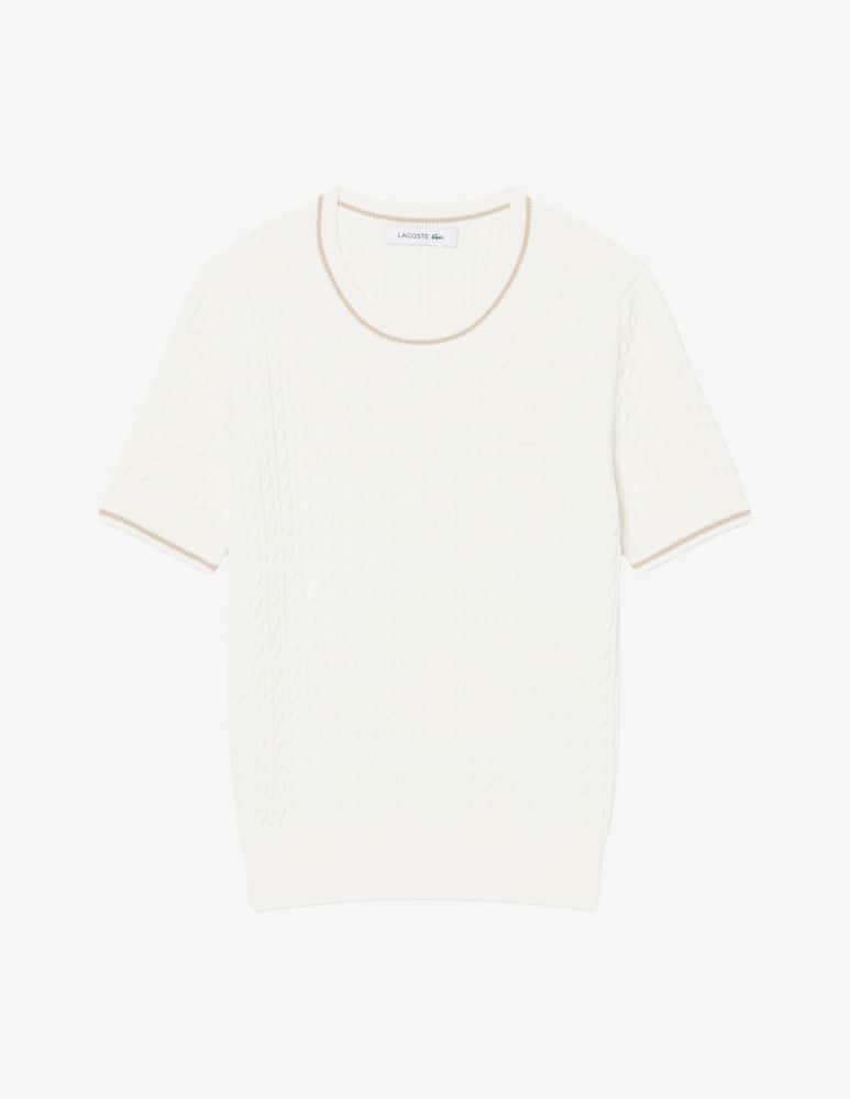 rinascente Lacoste Maglia girocollo trecce