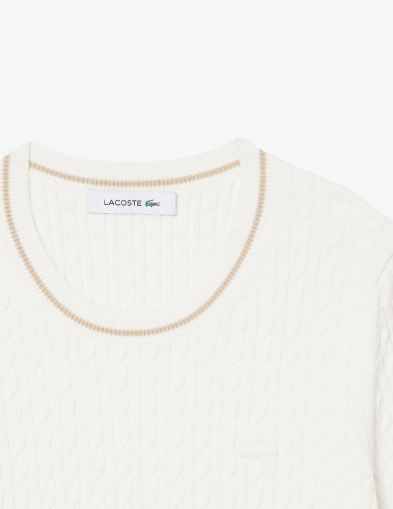 rinascente Lacoste Maglia girocollo trecce