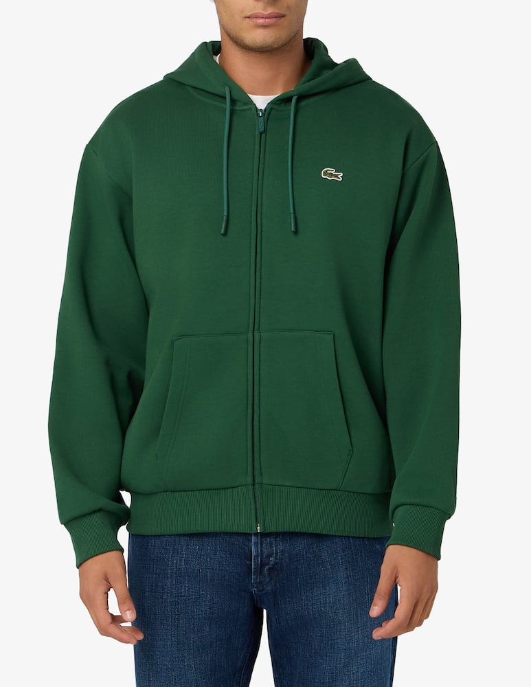 rinascente Lacoste hooded zip fleece