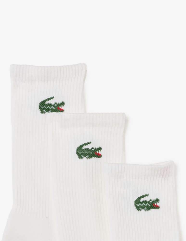Lacoste 3 Pack calze tennis basic con logo - immagine 2 Lacoste 3 Pack calze tennis basic con logo - immagine 2