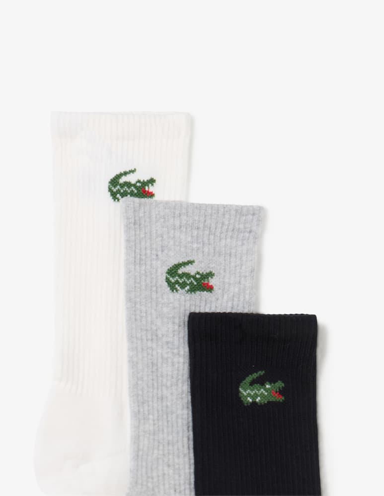 Lacoste 3 Pack calze tennis basic con logo - immagine 2 Lacoste 3 Pack calze tennis basic con logo - immagine 2