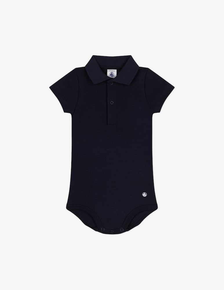 Petit Bateau Polo collar bodysuit - picture 1 Petit Bateau Polo collar bodysuit - picture 1
