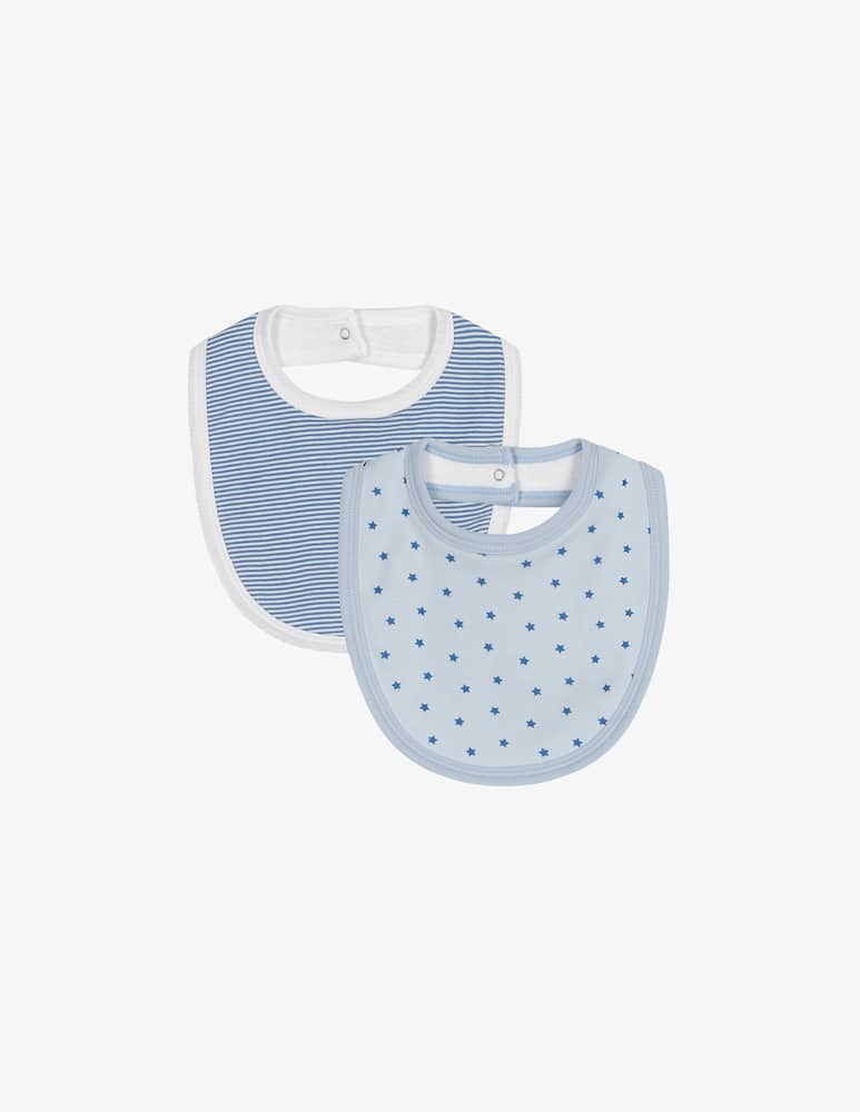 Petit Bateau Set di due bavette - immagine 1 Petit Bateau Set di due bavette - immagine 1
