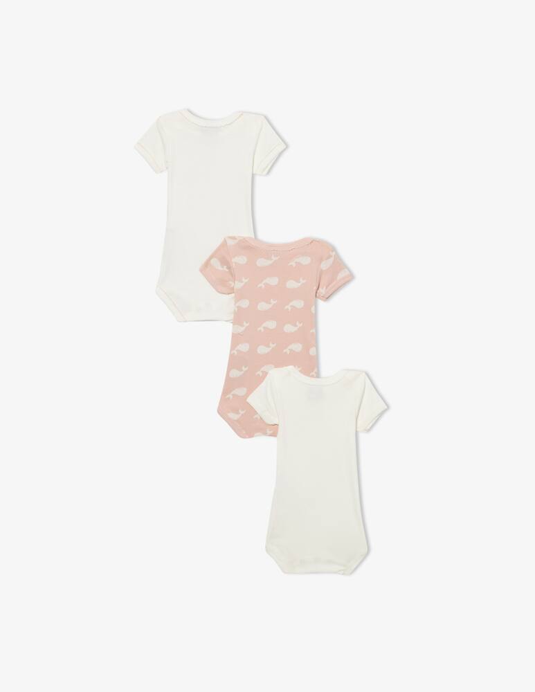 Petit Bateau Set of 3 newborn bodies - picture 2 Petit Bateau Set of 3 newborn bodies - picture 2