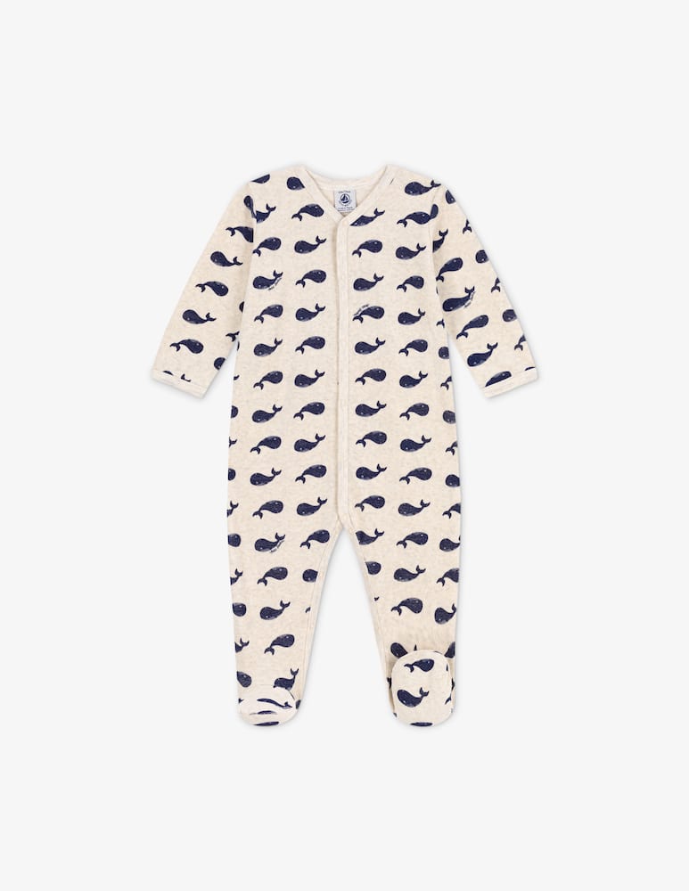 rinascente Petit Bateau Tutina con piedi stampata