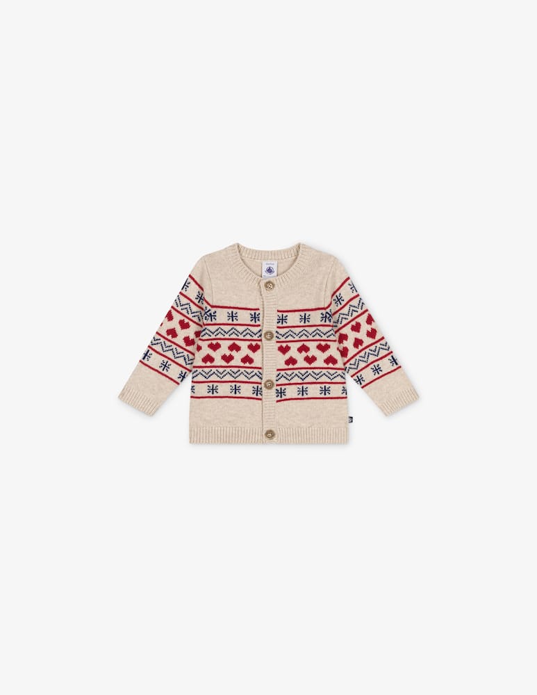 Petit Bateau Cardigan in misto lana - immagine 1