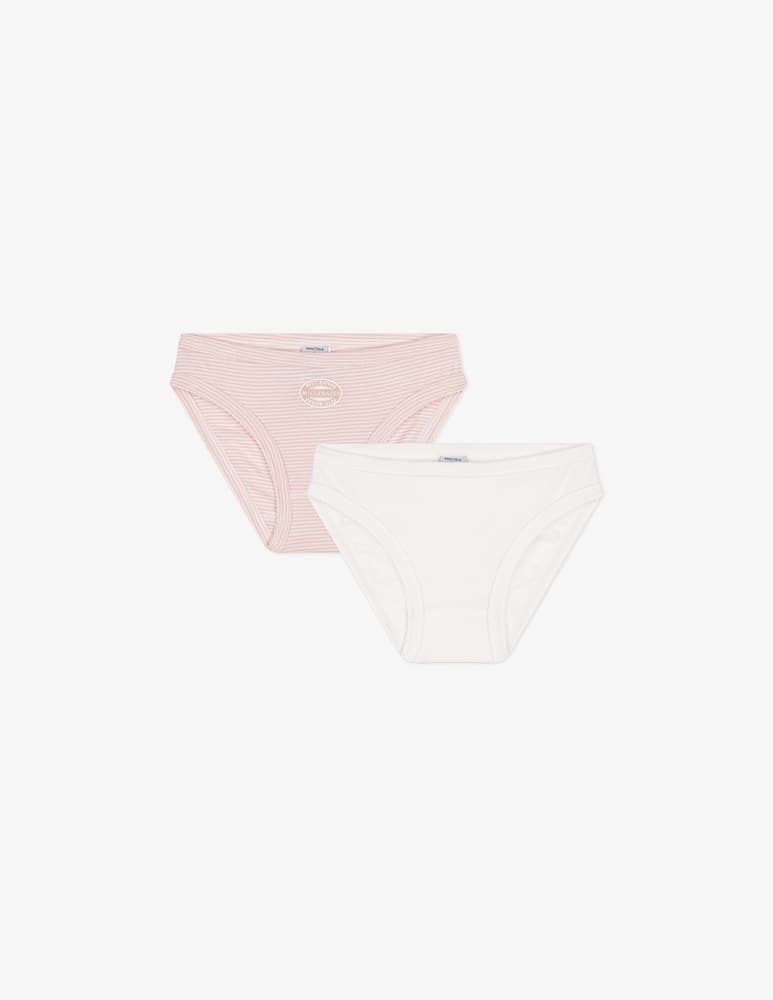 rinascente Petit Bateau Pack 2 culottes a righe Milleraies