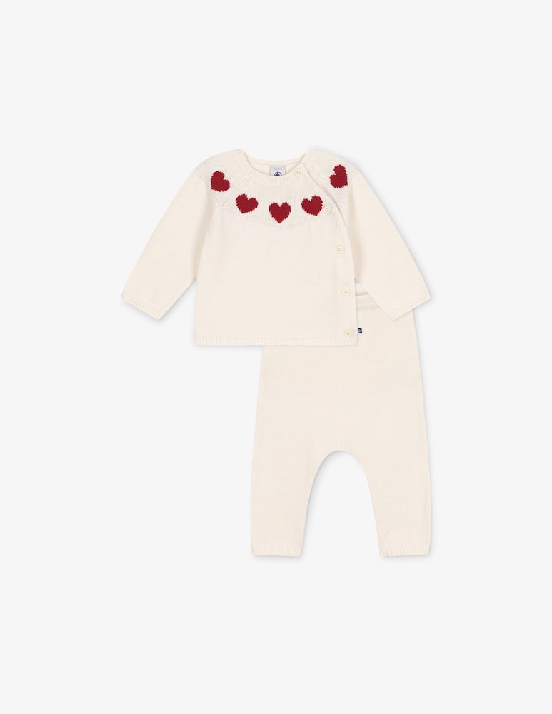 Petit Bateau Set maglione e pantaloni in maglia - immagine 1 Petit Bateau Set maglione e pantaloni in maglia - immagine 1