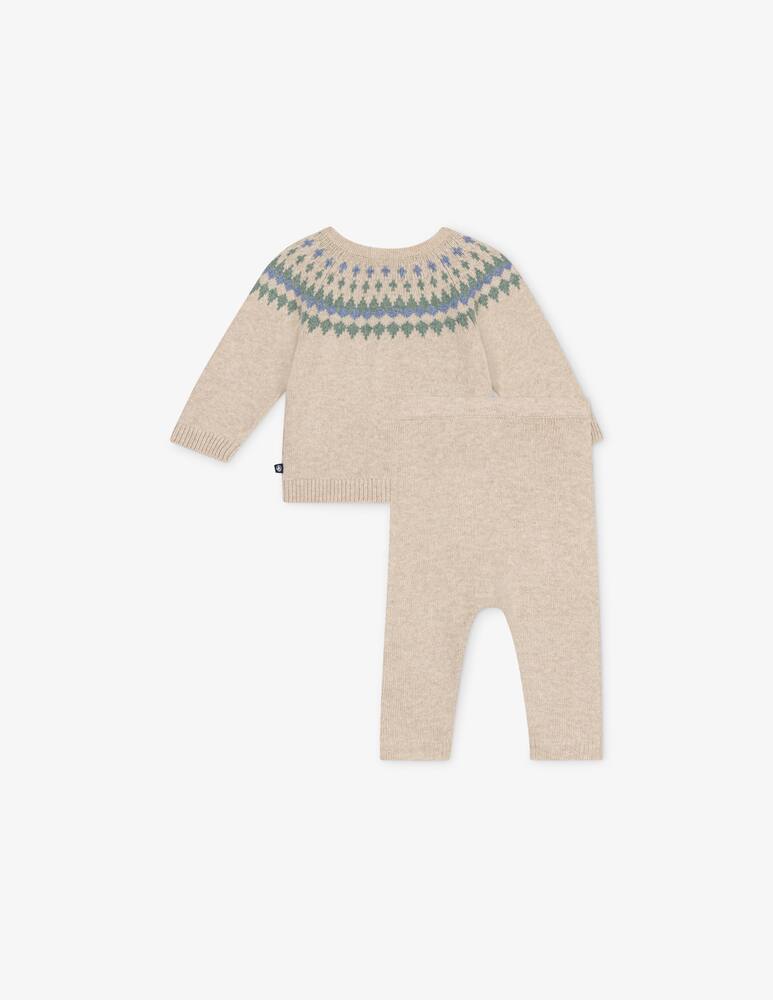 Petit Bateau Knitted set with cardigan and trousers - picture 2 Petit Bateau Knitted set with cardigan and trousers - picture 2
