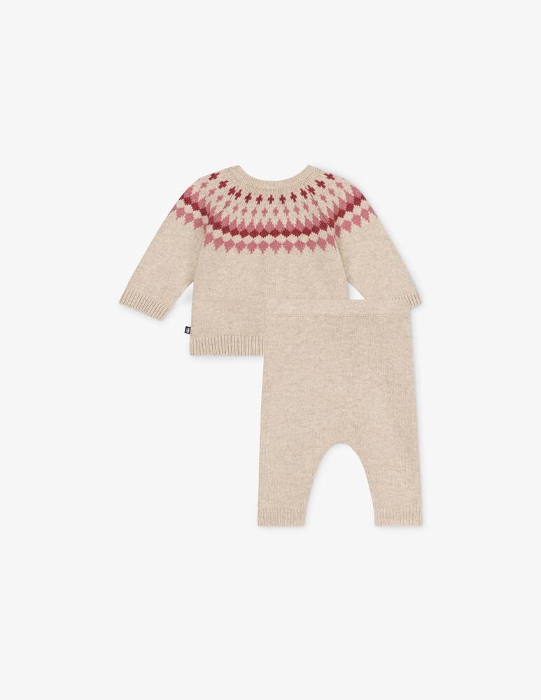 rinascente Petit Bateau Set con cardigan e pantaloni in maglia