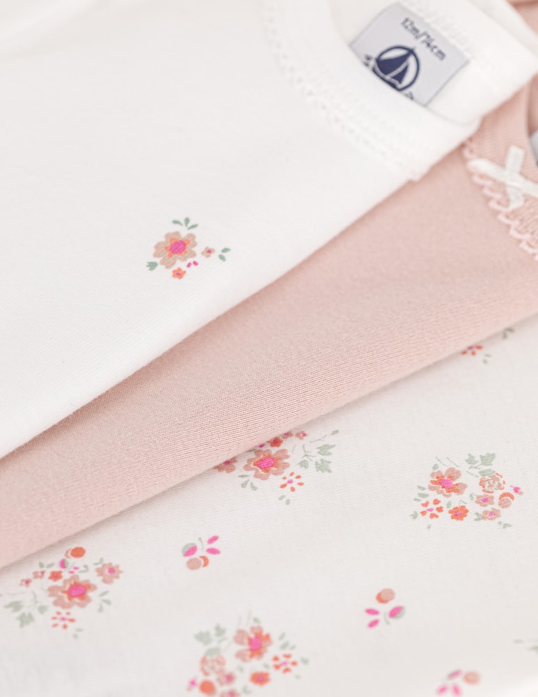 Petit Bateau Set of 3 newborn bodies - picture 3