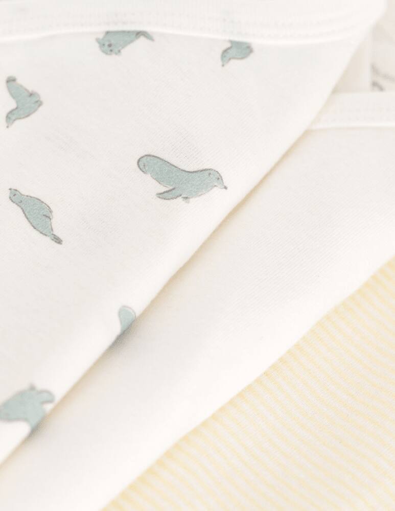 rinascente Petit Bateau Set di 3 body incrociati