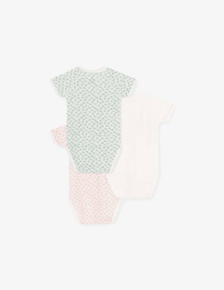 rinascente Petit Bateau Set di 3 body incrociati in cotone