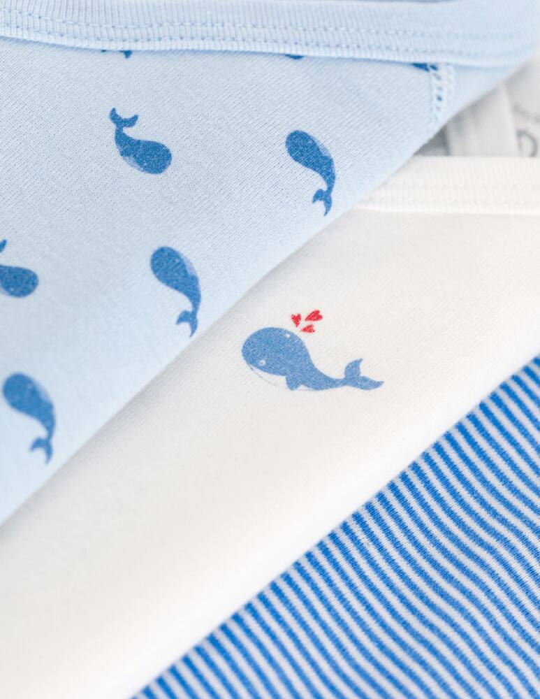 rinascente Petit Bateau Set di 3 body incrociati