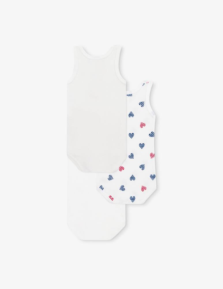 rinascente Petit Bateau Set di 3 body con cuori