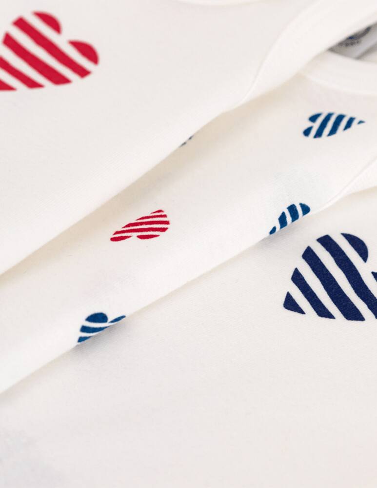 rinascente Petit Bateau Set di 3 body con cuori