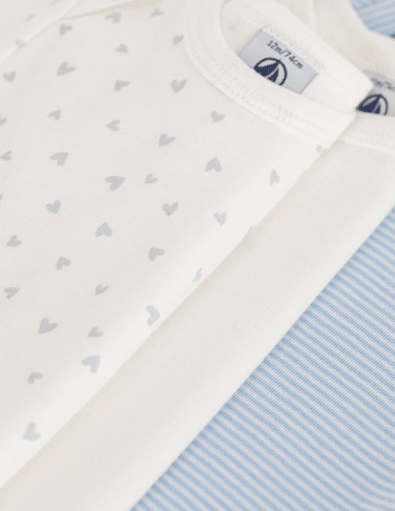 rinascente Petit Bateau Set di 3  body manica corta