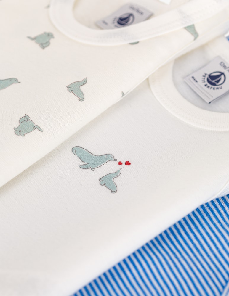 Petit Bateau Set di 3 body in cotone - immagine 3 Petit Bateau Set di 3 body in cotone - immagine 3