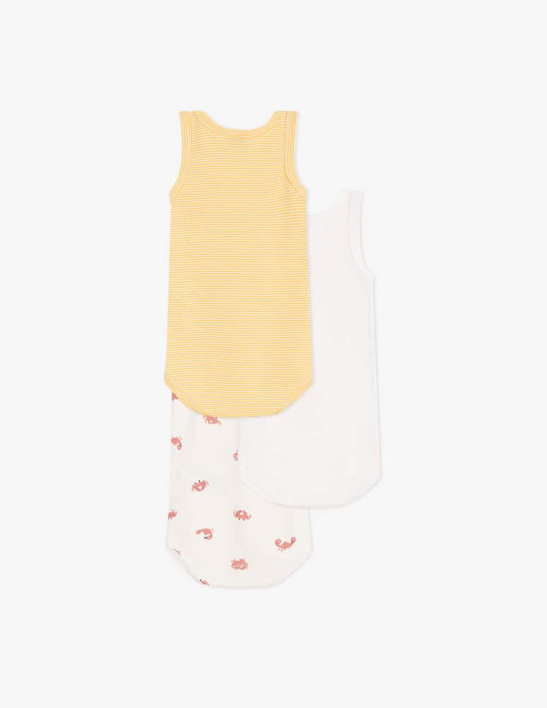 rinascente Petit Bateau Print bodysuit set of 3