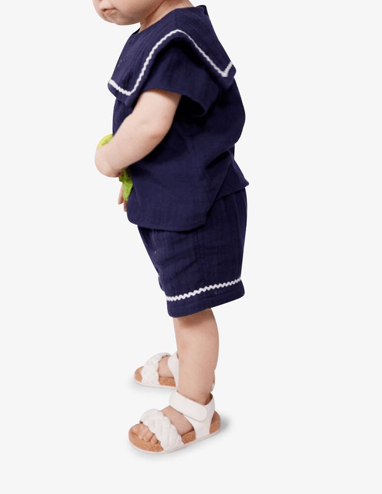 rinascente Petit Bateau Sailor trim top and shorts