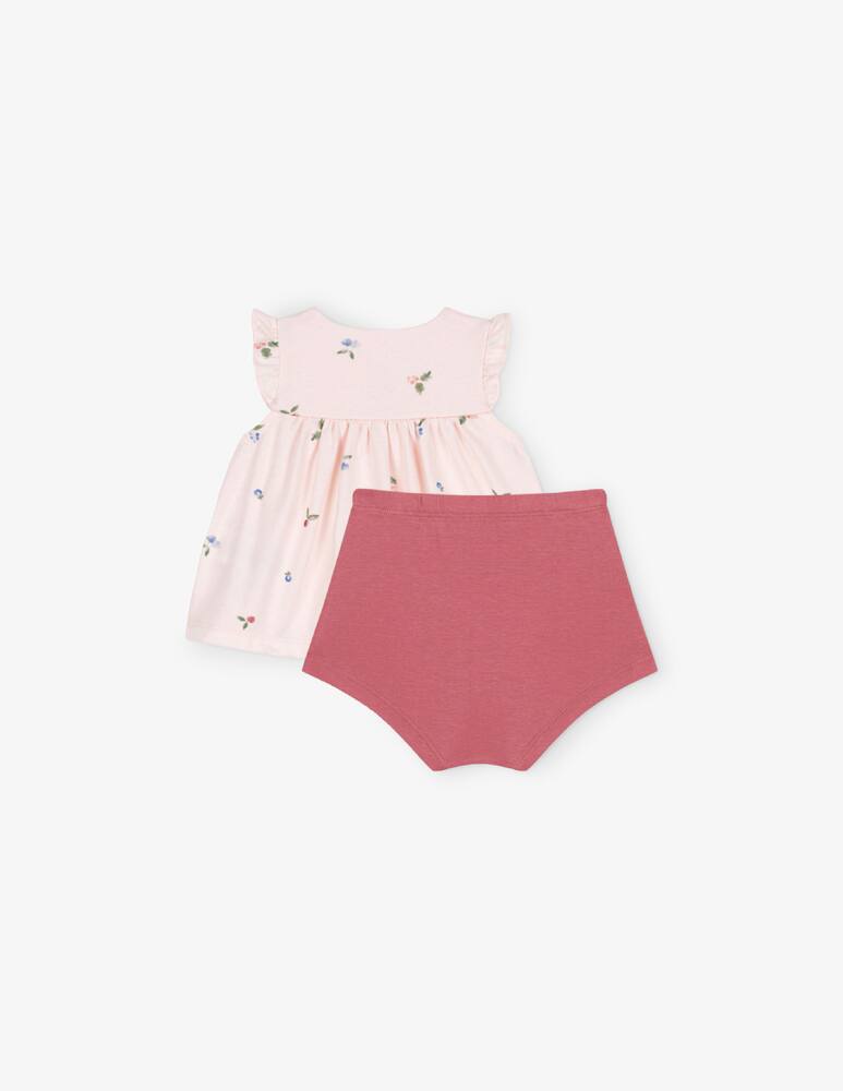 rinascente Petit Bateau Floral top and shorts set