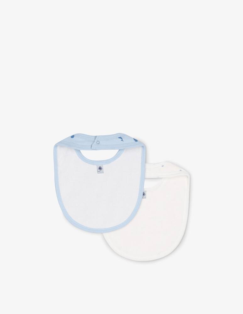 rinascente Petit Bateau Whale and Star 2 bibs set