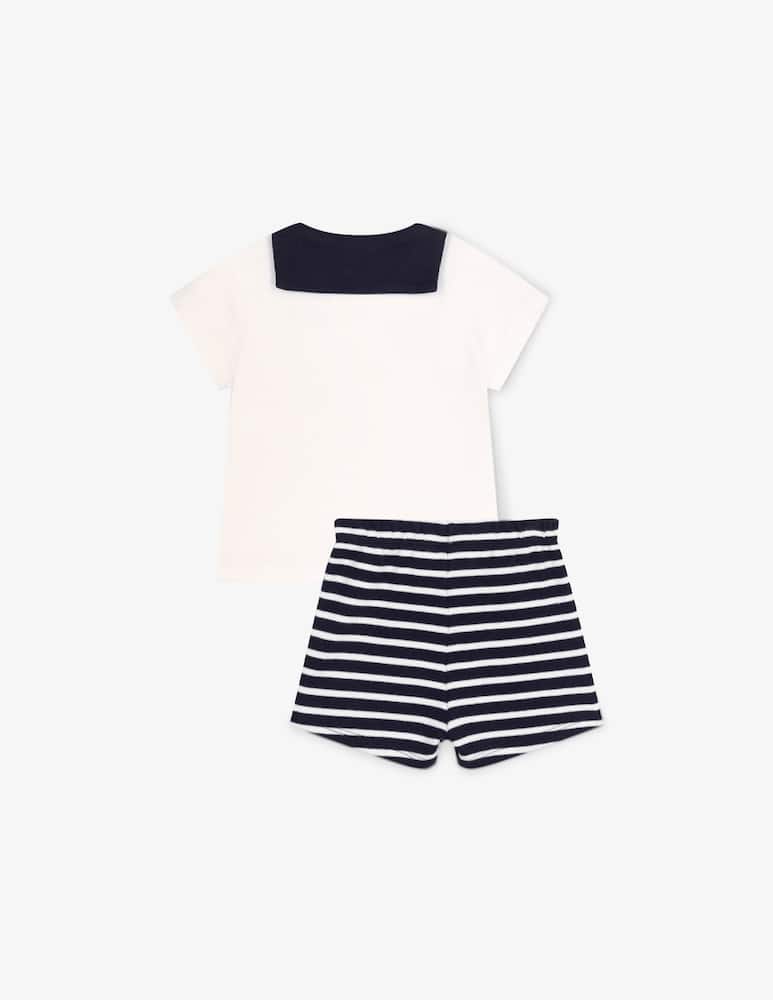 Petit Bateau Completo due pezzi marinaro - immagine 2 Petit Bateau Completo due pezzi marinaro - immagine 2