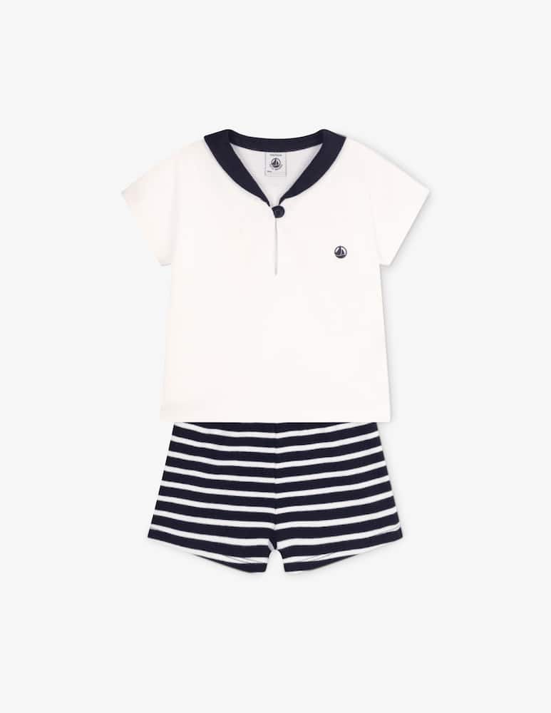 Petit Bateau Completo due pezzi marinaro - immagine 3 Petit Bateau Completo due pezzi marinaro - immagine 3