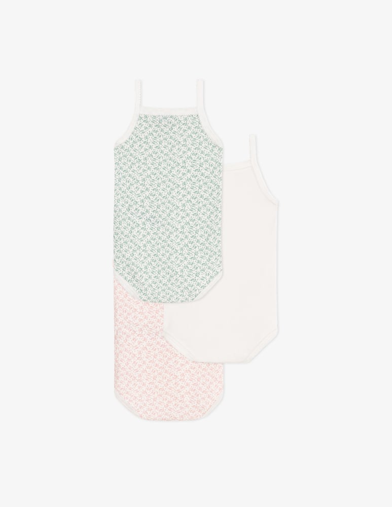 rinascente Petit Bateau Floral print bodysuit set of 3