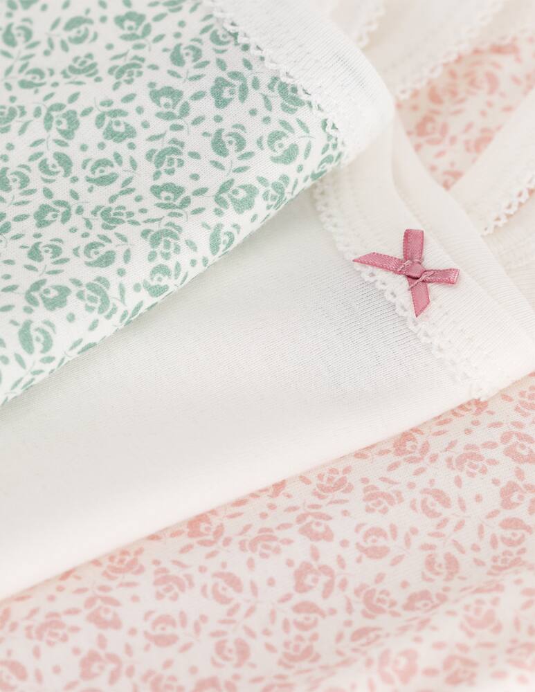 rinascente Petit Bateau Floral print bodysuit set of 3