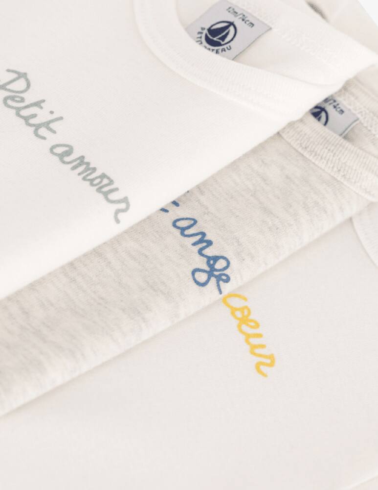 rinascente Petit Bateau Set di 3 body a maniche corte