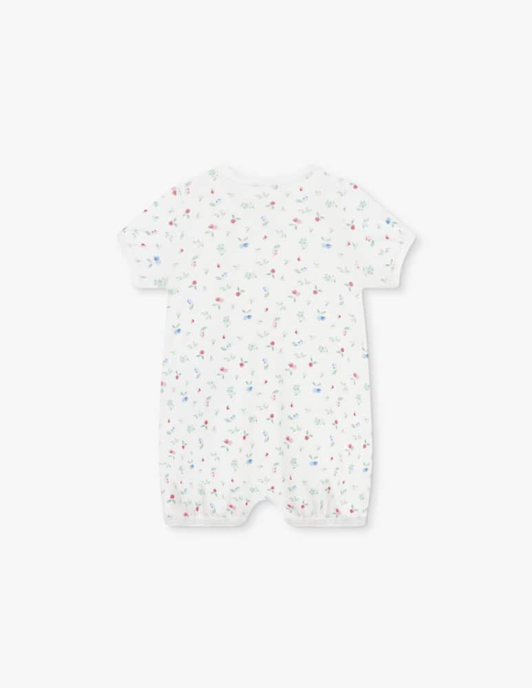 Petit Bateau Floral print romper - picture 2 Petit Bateau Floral print romper - picture 2