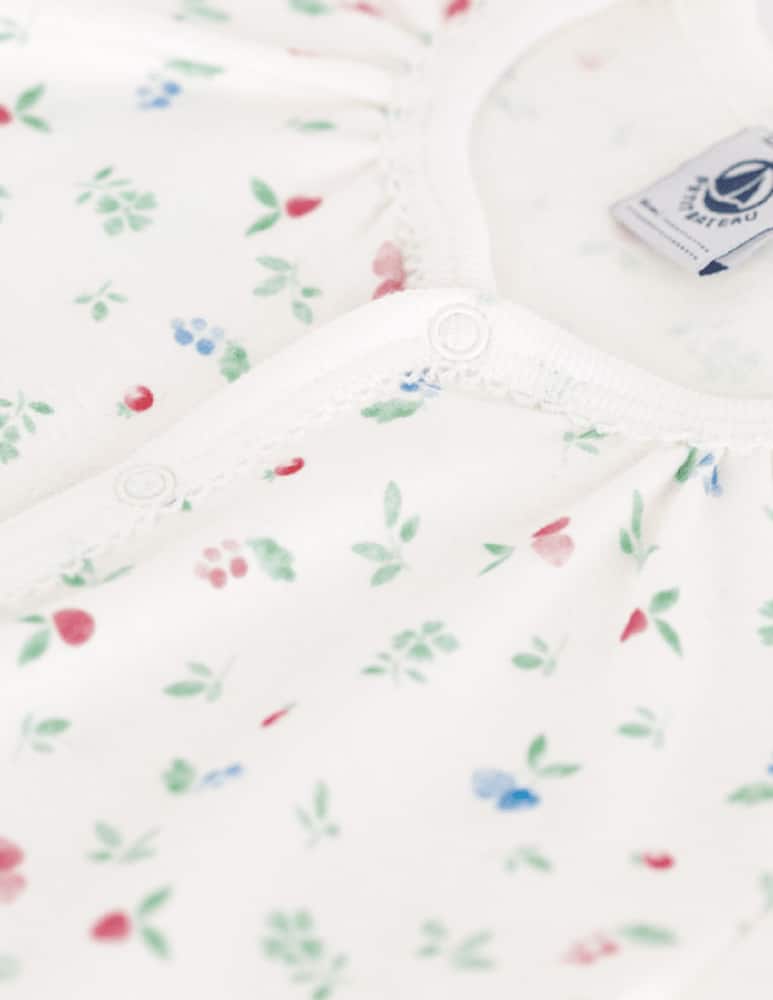 Petit Bateau Floral print romper - picture 3 Petit Bateau Floral print romper - picture 3