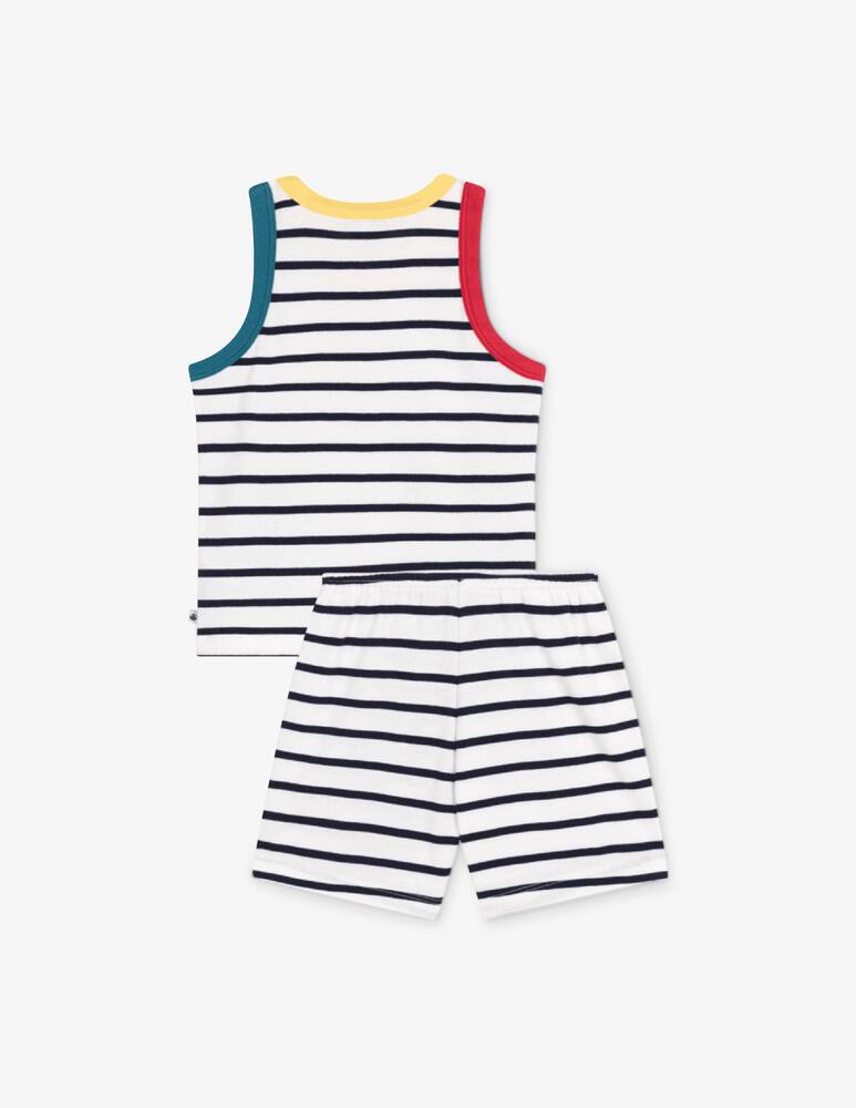 rinascente Petit Bateau Striped sleeveless pyjama set