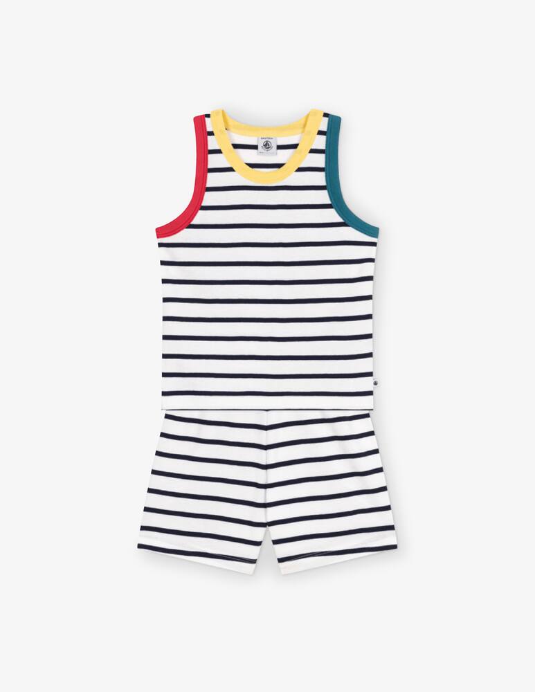 rinascente Petit Bateau Striped sleeveless pyjama set
